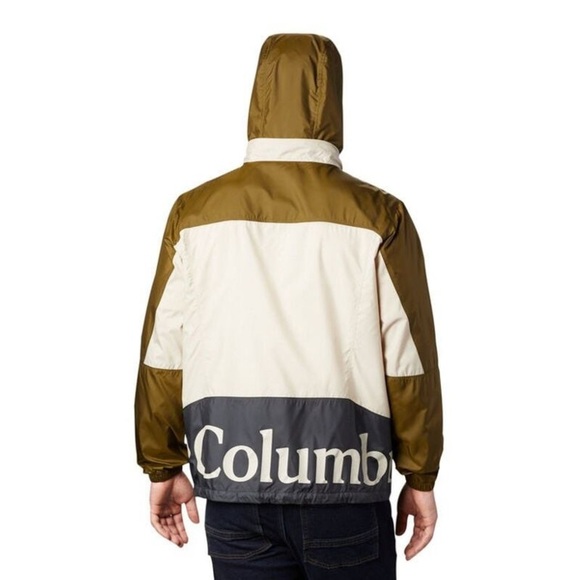 NEW Columbia Men's Point Park Windbreaker Packable Jacket with Stow Away Hood - Picture 5 of 10